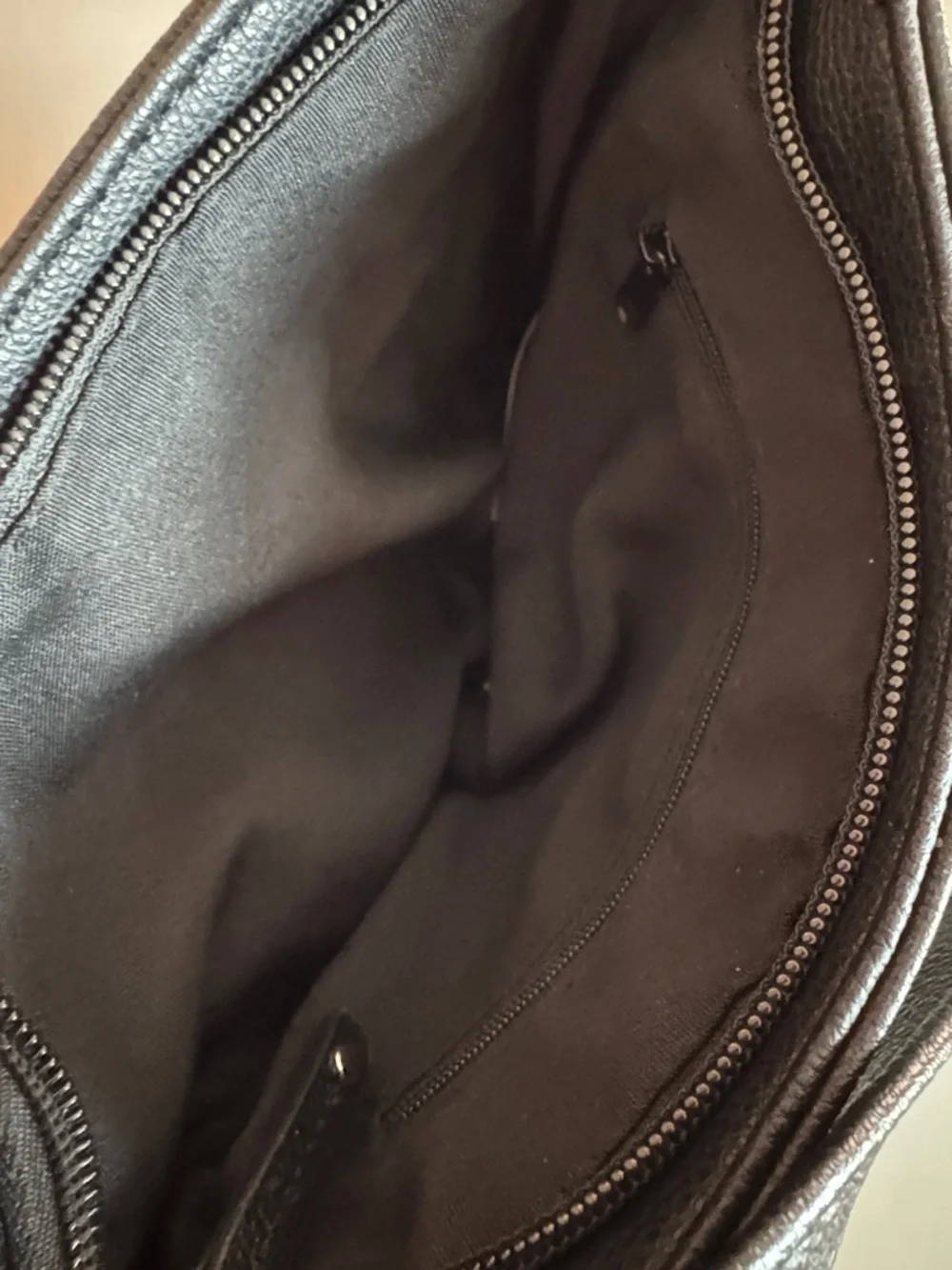 Tignanello Black Pebbled Leather Crossbody
